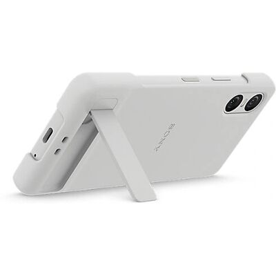 Hvid Sony Xperia 10 VI mobilcover med stativ Hvid Sony Xperia 10 VI mobilcover med stativ