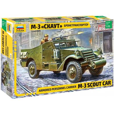 Zvezda M3A1 Scout Car Kit Modello militare 1/35 Zvezda M3A1 Scout Car Kit Modello militare 1/35