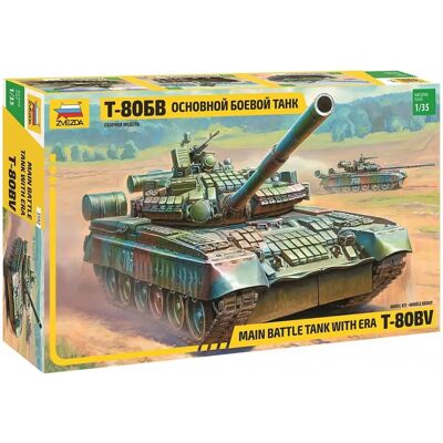 Zvezda T-80BV Main Battle Tank - 1:35 Modell Zvezda T-80BV Main Battle Tank - 1:35 Modell