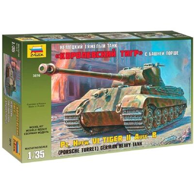 Zvezda Porsche KingTiger 1:35 Kit Modell militare Zvezda Porsche KingTiger 1:35 Kit Modell militare