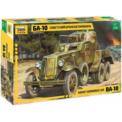 Kit Modellino Zvezda BA-10 - Veicolo Militare - 1:35 Kit Modellino Zvezda BA-10 - Veicolo Militare - 1:35