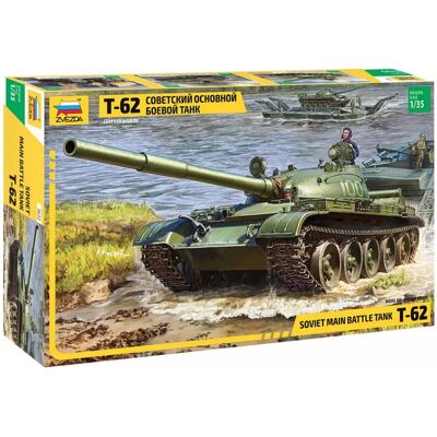 Kit Modello Carro T-62 Sovietico 1:35 - Zvezda Kit Modello Carro T-62 Sovietico 1:35 - Zvezda
