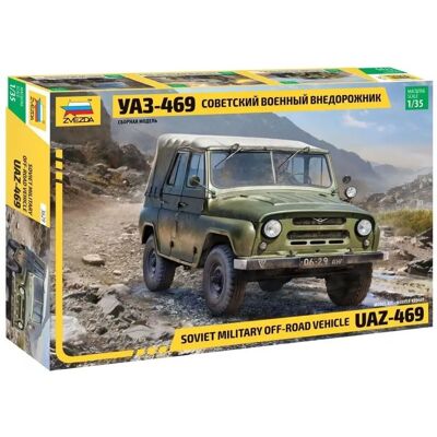 Zvezda UAZ-469 Militärmodell - 1:35 Geländewagen Zvezda UAZ-469 Militärmodell - 1:35 Geländewagen