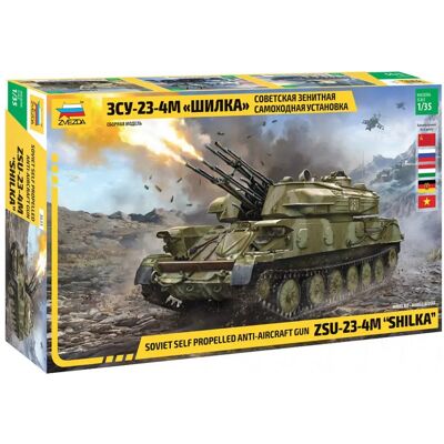 Kit Maquette Militaire Zvezda 1/35 ZSU-23-4M Shilka - Publicité Kit Maquette Militaire Zvezda 1/35 ZSU-23-4M Shilka - Publicité