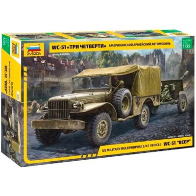 Zvezda Dodge WC-51 Beep - Kit Modellistico Zvezda Dodge WC-51 Beep - Kit Modellistico