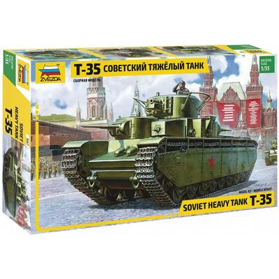 Zvezda Carro Pesante T-35 Modellini - Modellino Militare Zvezda Carro Pesante T-35 Modellini - Modellino Militare