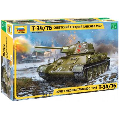 Zvezda T-34/76 Modell 1942 - Panzermodell Zvezda T-34/76 Modell 1942 - Panzermodell