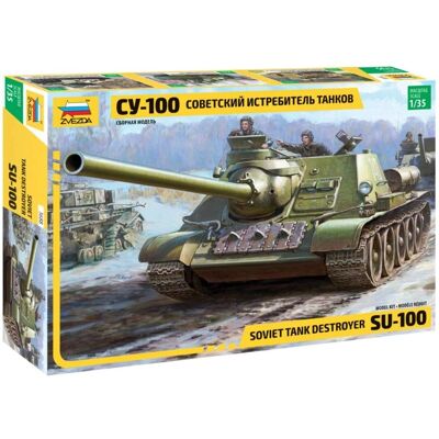 Kit Modello SU-100 Distruttore Tanke Zvezda - Scala 1:35 Kit Modello SU-100 Distruttore Tanke Zvezda - Scala 1:35