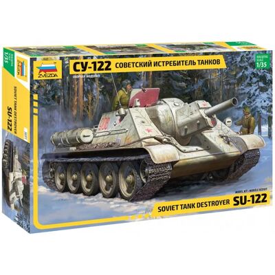 Kit Modellistico Militare Zvezda SU-122 Pistola autopropulsata - Scala 1:35 Kit Modellistico Militare Zvezda SU-122 Pistola autopropulsata - Scala 1:35
