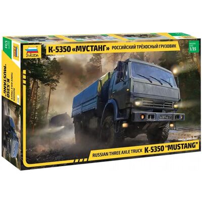 Kit Modello Kamaz Camion 3 Assi - Veicolo Militare - 1:35 Kit Modello Kamaz Camion 3 Assi - Veicolo Militare - 1:35