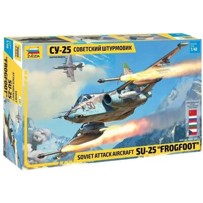 Zvezda - 1/48 SU-25 Frogfoot - Modellflygplan Zvezda - 1/48 SU-25 Frogfoot - Modellflygplan