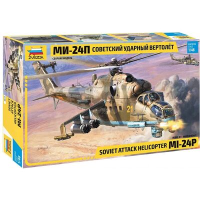 Modellino Zvezda 1:48 Mil Mi-24pelicottero d'Attacco - Aereo Modellino Zvezda 1:48 Mil Mi-24pelicottero d'Attacco - Aereo