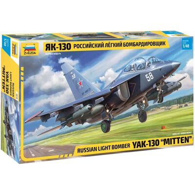 Kit Modello Yak-130 Zvezda - Scala 1:48 - Aeromobile Militare Kit Modello Yak-130 Zvezda - Scala 1:48 - Aeromobile Militare