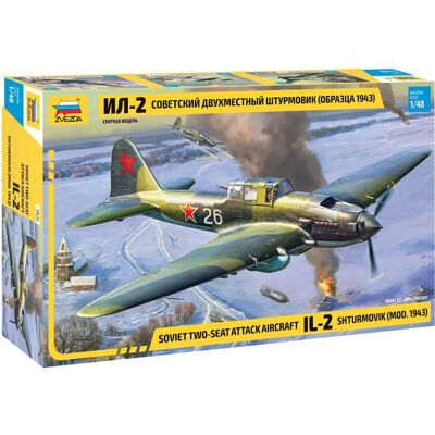 Zvezda IL-2M Sturmovik 1:48 - Modellino di aereo Zvezda IL-2M Sturmovik 1:48 - Modellino di aereo