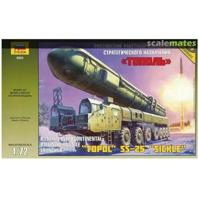 Kit Modello Lance missili Topol 1/72 - Veicolo militare Zvezda Kit Modello Lance missili Topol 1/72 - Veicolo militare Zvezda