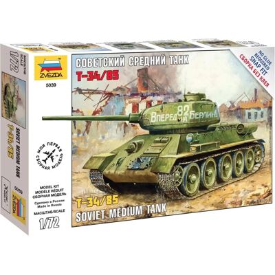 Kit Modello Carro Armato T-34/85 Sovietico - 1:72 Kit Modello Carro Armato T-34/85 Sovietico - 1:72