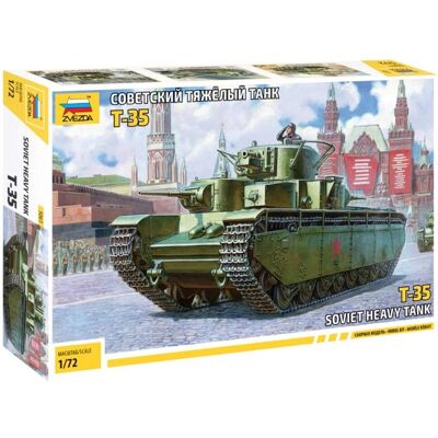 Maquette Char Lourd T-35 Zvezda - Militaire - 1:72 Maquette Char Lourd T-35 Zvezda - Militaire - 1:72