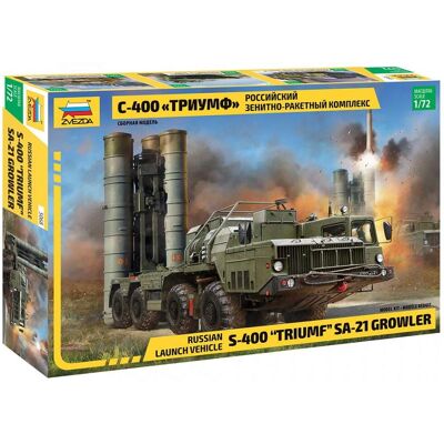 Zvezda S-400 Triumpf 1:72 Militärmodell - Flugabwehrsystem Zvezda S-400 Triumpf 1:72 Militärmodell - Flugabwehrsystem
