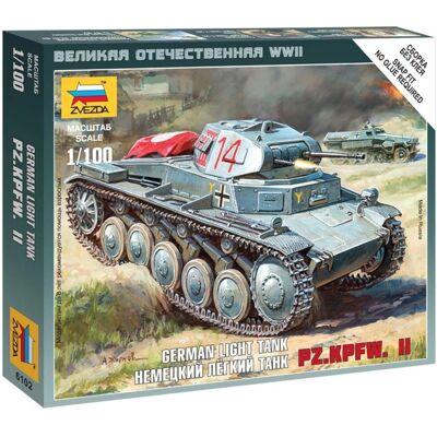 Kit Modello Panzer II - 1:100 - Montaggio Veloce Kit Modello Panzer II - 1:100 - Montaggio Veloce