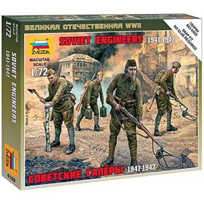 Zvezda - Sowjetische Ingenieure Zweiter Weltkrieg 1:72 Modellbausatz Zvezda - Sowjetische Ingenieure Zweiter Weltkrieg 1:72 Modellbausatz