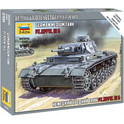 Kit Modello Militare Panzer III Zvezda - Scala 1:100 Kit Modello Militare Panzer III Zvezda - Scala 1:100