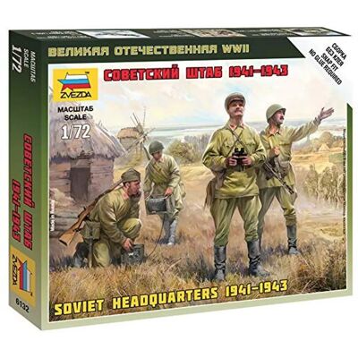 Zvezda 6132 Kit Modello Staff HQ Soviet WWII Zvezda 6132 Kit Modello Staff HQ Soviet WWII