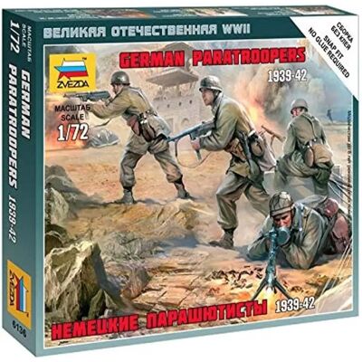 Miniature Paracadutisti Tedeschi Zvezda - Scala 1:72 Miniature Paracadutisti Tedeschi Zvezda - Scala 1:72