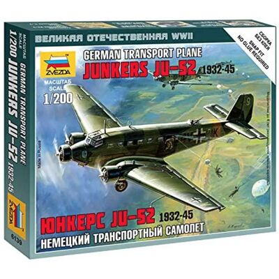 Zvezda Junkers Ju 52 1:200 - Kit modello aereo Zvezda Junkers Ju 52 1:200 - Kit modello aereo