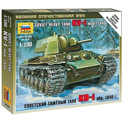 Kit Modello Carro Armato Pesante KV-1 - 1:100 - Zvezda Kit Modello Carro Armato Pesante KV-1 - 1:100 - Zvezda