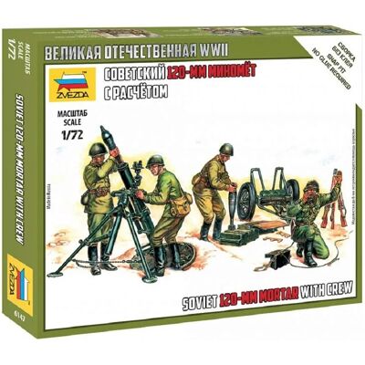 Mortaio sovietico da 120mm con crew - Figure modellistiche - 6147 Mortaio sovietico da 120mm con crew - Figure modellistiche - 6147