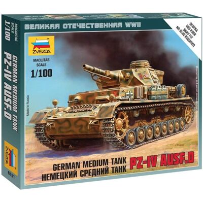 Zvezda Pz.IV Ausf.D Kit - Veicolo Militare - 1:100 Zvezda Pz.IV Ausf.D Kit - Veicolo Militare - 1:100