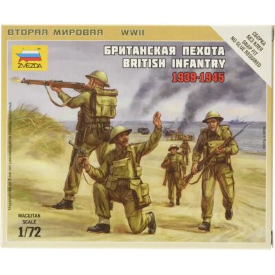 Zvezda Britisches Infanterie 1939-1942 Modellfiguren - 1:72 Zvezda Britisches Infanterie 1939-1942 Modellfiguren - 1:72