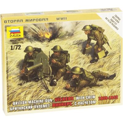 Zvezda Britische Kanoniere 39-43 Maßstab 1:72 - Modellfiguren Zvezda Britische Kanoniere 39-43 Maßstab 1:72 - Modellfiguren