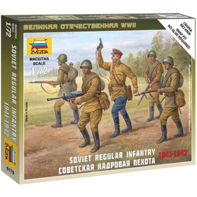 Zvezda 6179 Figurines d’Infanterie Soviétique - Modèle Historique Militaire Zvezda 6179 Figurines d’Infanterie Soviétique - Modèle Historique Militaire