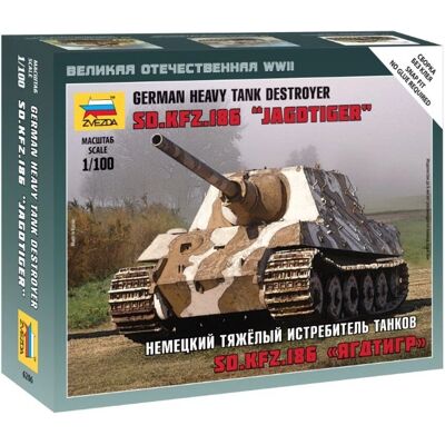 Zvezda Militärmodell Set SD.KFZ.186 Jagdtiger - 1/100 Skala Zvezda Militärmodell Set SD.KFZ.186 Jagdtiger - 1/100 Skala