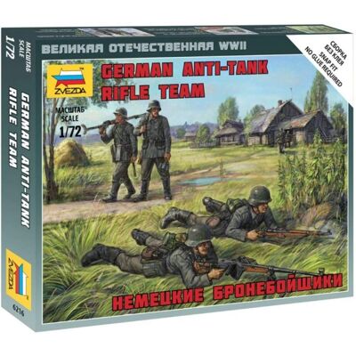 Zvezda Deutsche WWII Anti-Panzer Crew - 4 Figuren 1:72 Zvezda Deutsche WWII Anti-Panzer Crew - 4 Figuren 1:72