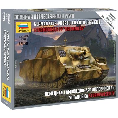 Kit modello militare Zvezda Sturmpanzer IV 'Brummbär' - 1:100 - Zvezda Kit modello militare Zvezda Sturmpanzer IV 'Brummbär' - 1:100 - Zvezda