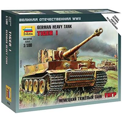 Zvezda Tiger 1 Militärmodell - WWII Panzer Zvezda Tiger 1 Militärmodell - WWII Panzer