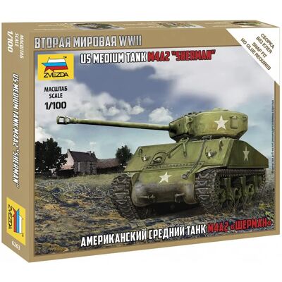 Kit Modellino Militare Sherman M4 - Scala 1:100 Kit Modellino Militare Sherman M4 - Scala 1:100