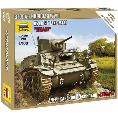 Kit Modello Stuart Carro Armato - Modellino Militare 1:100 Kit Modello Stuart Carro Armato - Modellino Militare 1:100