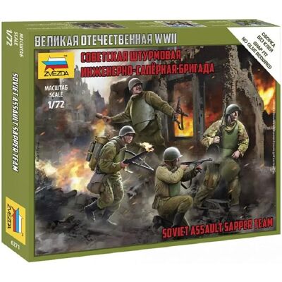 Kit Modellistico Squadra Zappatori d'Assalto Sovietici - Zvezda 6271 Kit Modellistico Squadra Zappatori d'Assalto Sovietici - Zvezda 6271