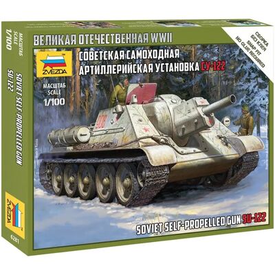 Zvezda SU-122 Kit Modellino Militare - Scala 1:100 Zvezda SU-122 Kit Modellino Militare - Scala 1:100