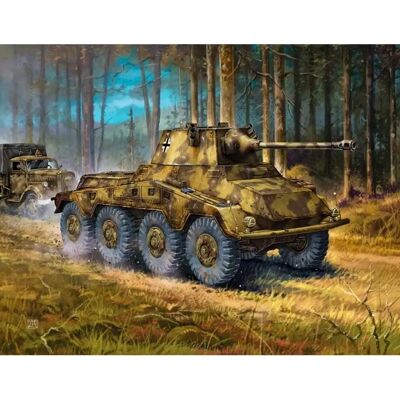 Maquette Militaire Sd.Kfz.234 Puma - 1:100 Maquette Militaire Sd.Kfz.234 Puma - 1:100