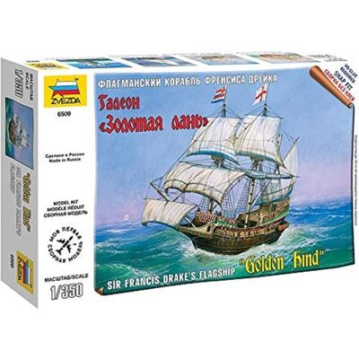 Zvezda Galleon Golden Hind 1:350 Bausatz - Referenz 6509 Zvezda Galleon Golden Hind 1:350 Bausatz - Referenz 6509