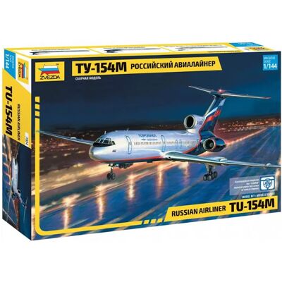 Zvezda Tupolev Tu-154M Modellbausatz - 1:144 Maßstab Flugzeug Zvezda Tupolev Tu-154M Modellbausatz - 1:144 Maßstab Flugzeug
