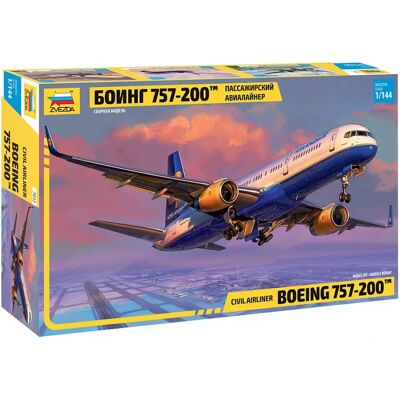 Zvezda Boeing 757-200 Modellbausatz - Maßstab 1:144 Zvezda Boeing 757-200 Modellbausatz - Maßstab 1:144