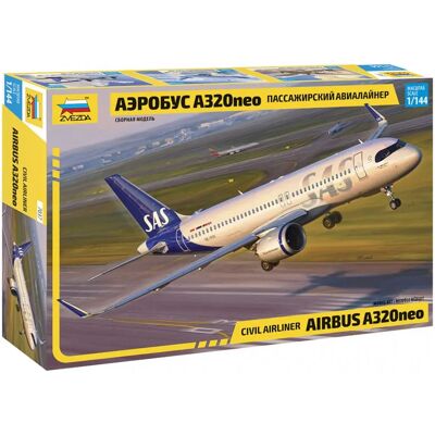 Kit modello Airbus A320 neo 1:144 - Zvezda Modello di Aereo Kit modello Airbus A320 neo 1:144 - Zvezda Modello di Aereo