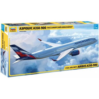 Zvezda Airbus A350-900 Modellbausatz - 130 Teile, 1:144 Skala Zvezda Airbus A350-900 Modellbausatz - 130 Teile, 1:144 Skala
