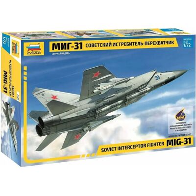 Zvezda Mikoyan MiG-31 Modellbausatz 1:72 Zvezda Mikoyan MiG-31 Modellbausatz 1:72