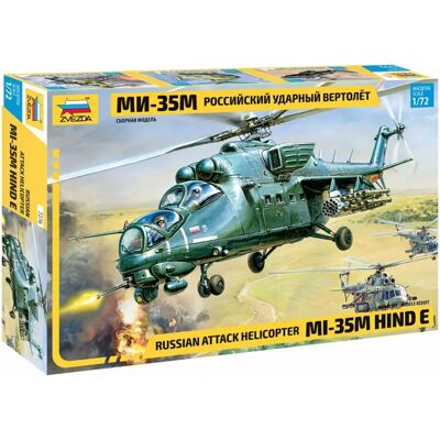 Zvezda MI-24V / VP Hind E Modello di Aeromobile - Scala 1:72 Zvezda MI-24V / VP Hind E Modello di Aeromobile - Scala 1:72